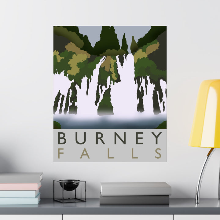 Burney Falls Print – Unframed Wall Art