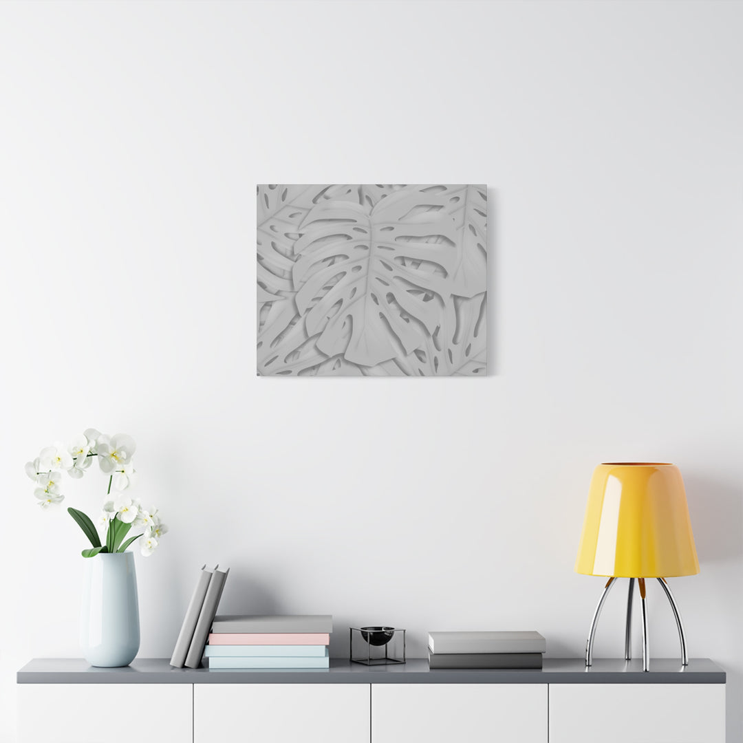 Monstera Canvas Art 24x36 Matte Texture Indoor Botanical Wall Print Modern Home Decor