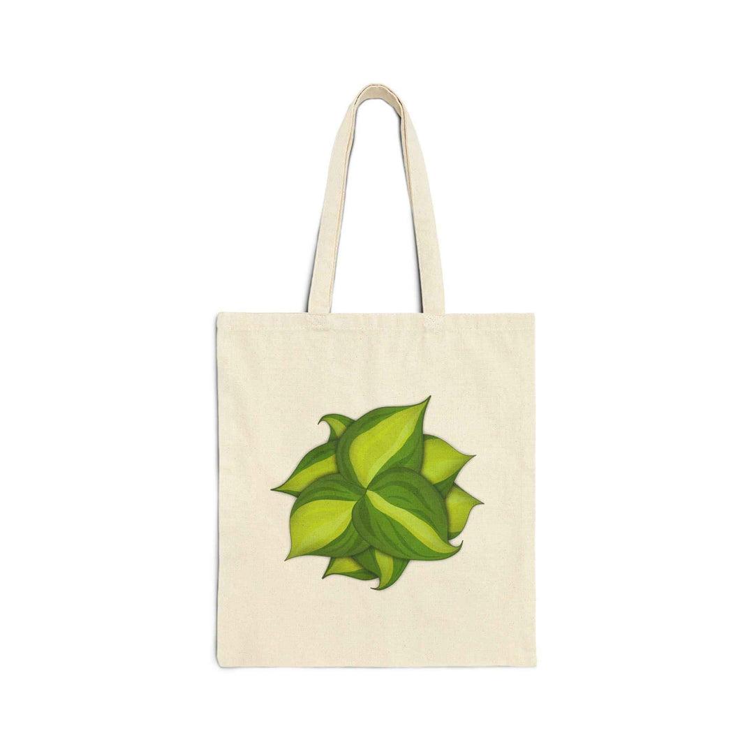 Philodendron Brasil Tote – Organic Cotton Shopping Bag With Bold Botanical Print - The Potted Pixel