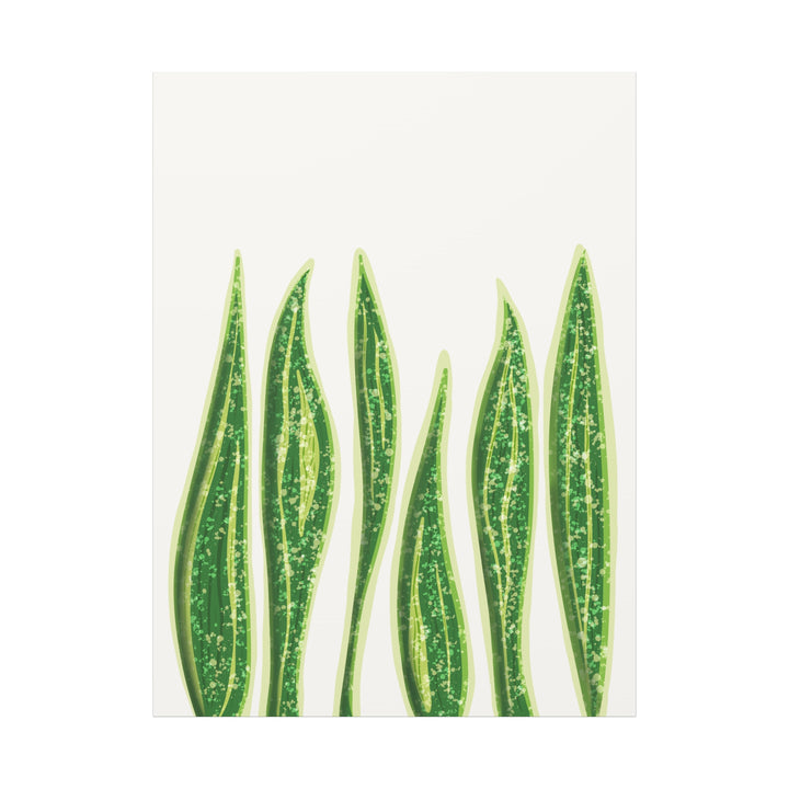 Snake Plant Canvas Print Matte 1.25 Inch Stretch Canvas Wall Art For Living Room Decor