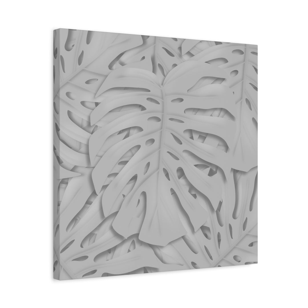 Monstera Canvas Art 24x36 Matte Texture Indoor Botanical Wall Print Modern Home Decor