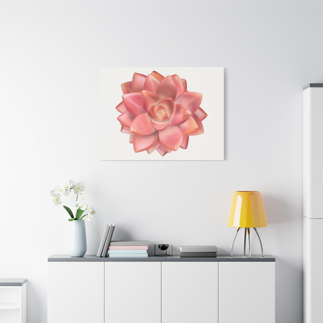 Succulent Canvas Art California Sunset Rosette Botanical Wall Art Print The Potted Pixel