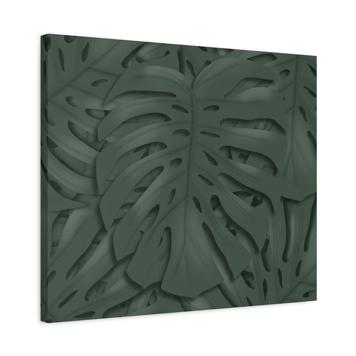 Monstera Canvas Art Tropical Leaf Wall Decor Durable Matte Finish Cotton Canvas Print 24x36