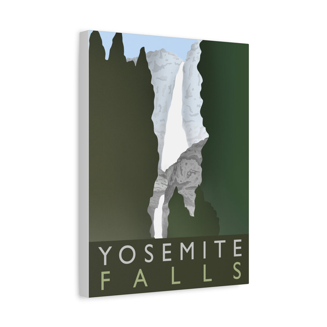 Minimalist Yosemite Waterfall Canvas Wall Art With Matte Finish For Living Room Decor