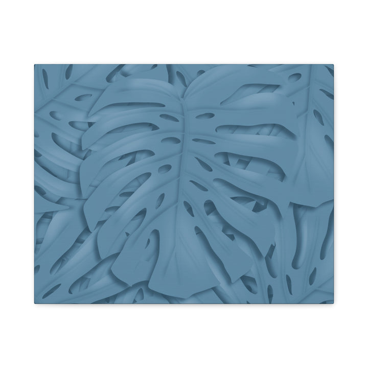 Monstera Canvas Art Blue Monstera Print With Durable Matte Finish For Modern Indoor Wall Decor