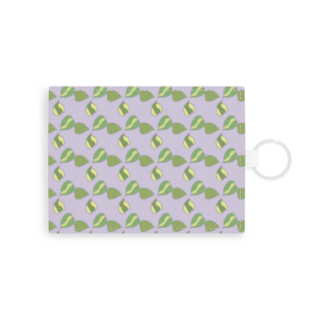 POS Monstera Pattern Wallet Keychain