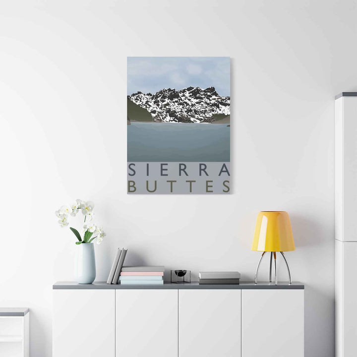 Sierra Buttes Minimalist Canvas