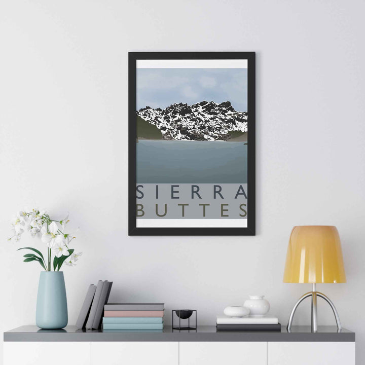 Sierra Buttes Minimalist Framed Print