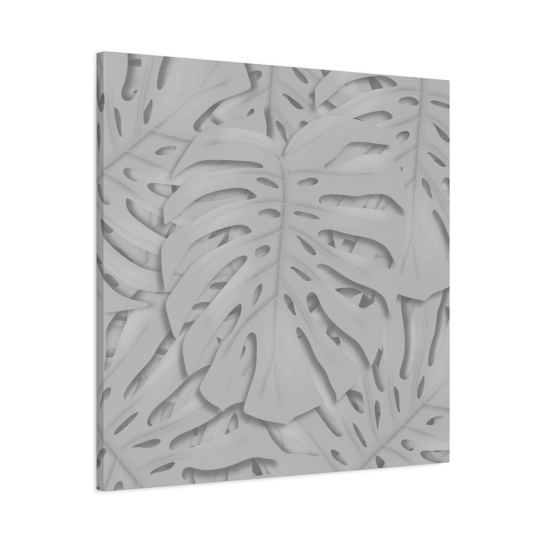 Monstera Canvas Art 24x36 Matte Texture Indoor Botanical Wall Print Modern Home Decor