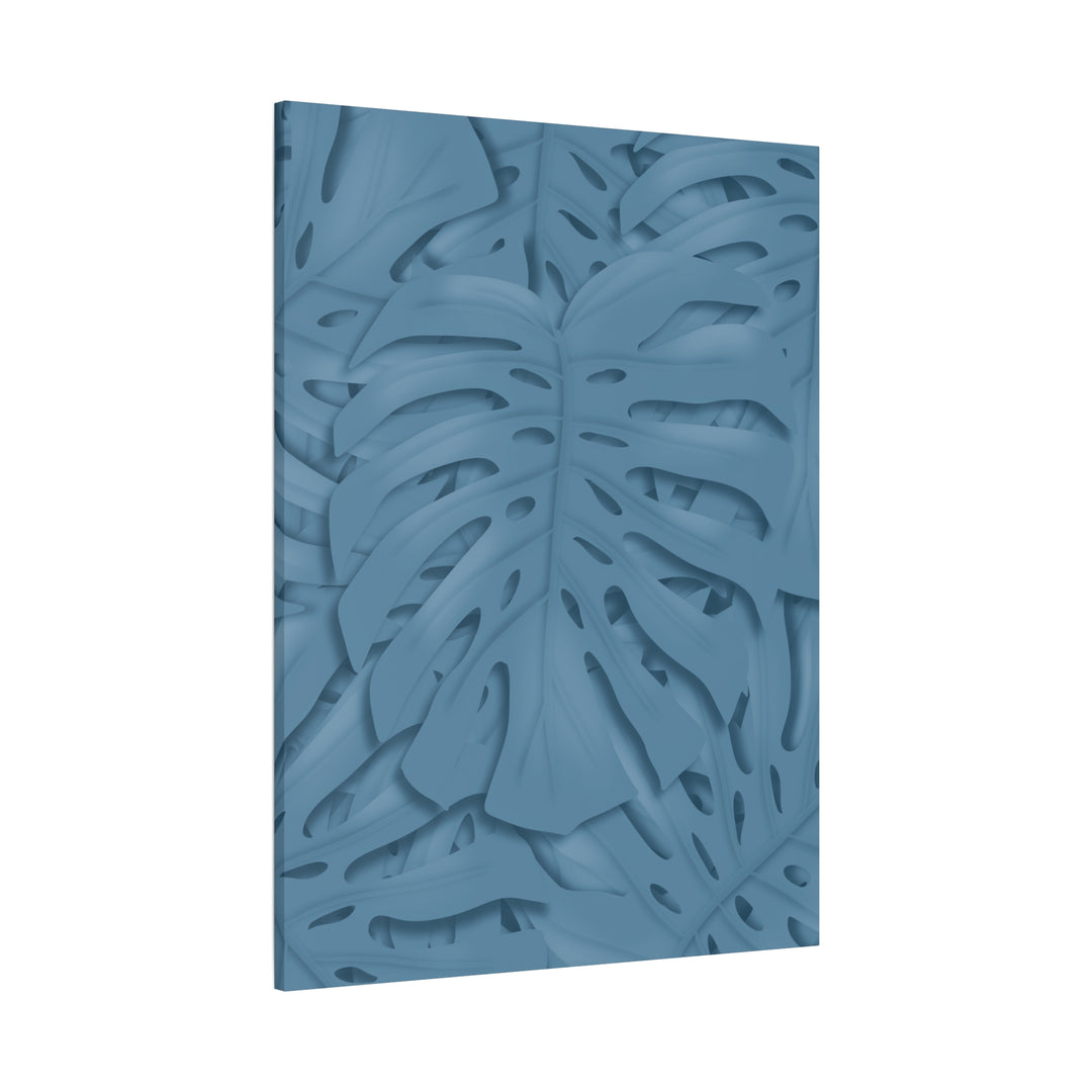 Monstera Canvas Art Blue Monstera Print With Durable Matte Finish For Modern Indoor Wall Decor