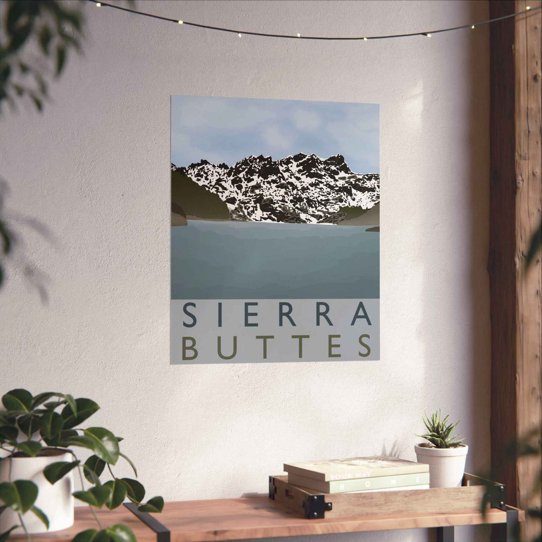 Sierra Buttes Minimalist Print