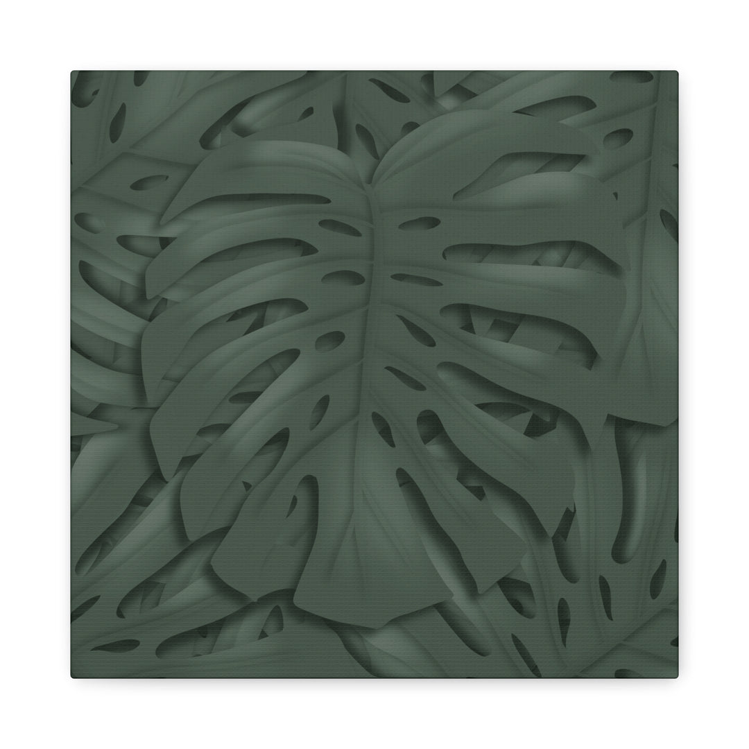 Monstera Canvas Art Tropical Leaf Wall Decor Durable Matte Finish Cotton Canvas Print 24x36