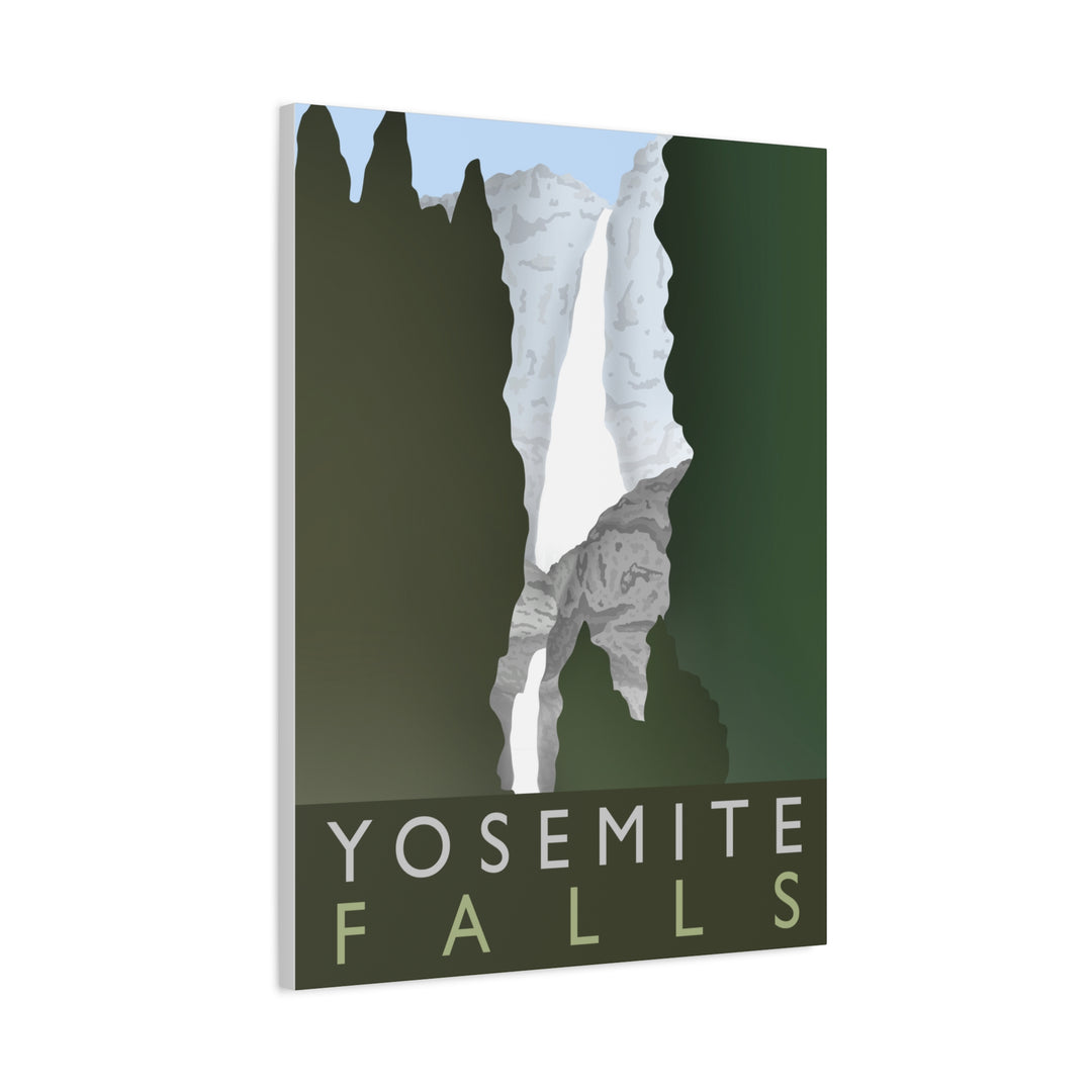 Minimalist Yosemite Waterfall Canvas Wall Art With Matte Finish For Living Room Decor