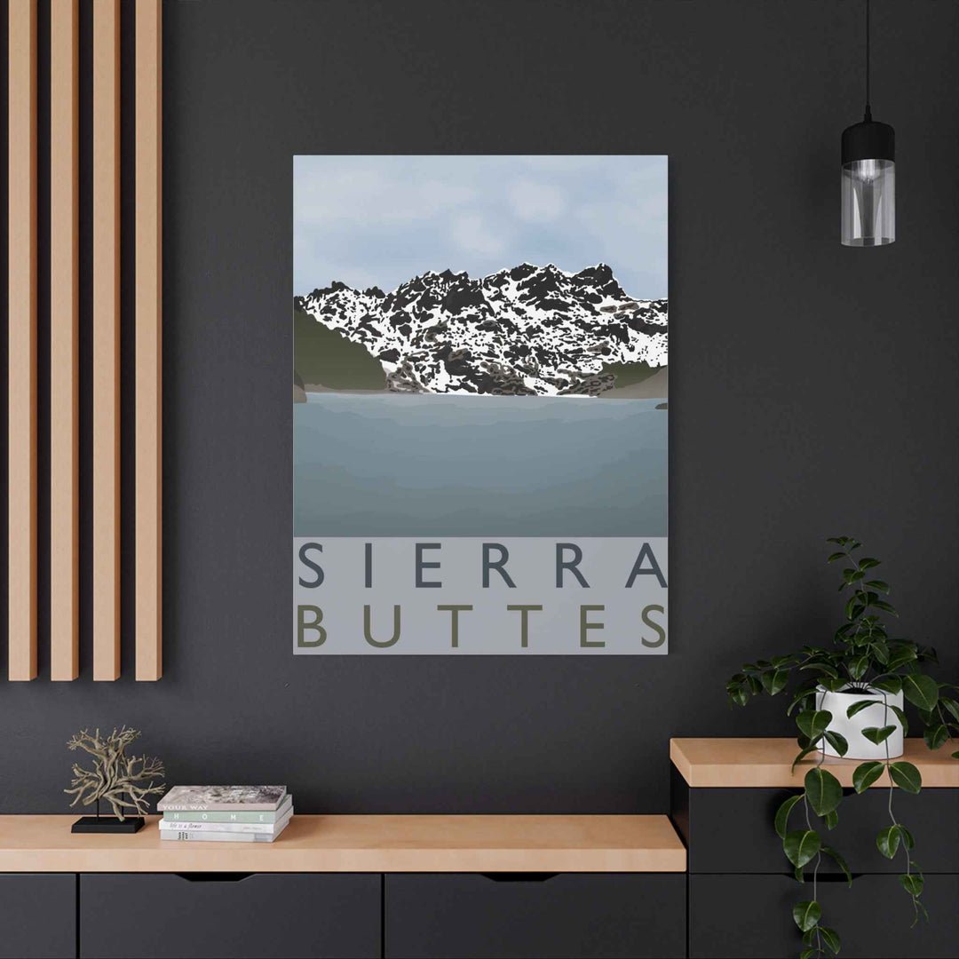 Sierra Buttes Minimalist Canvas