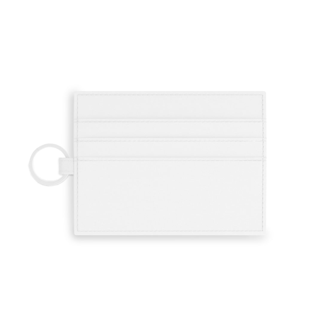 Variegated Monstera Pattern Card Holder – Vegan Leather Slim Wallet