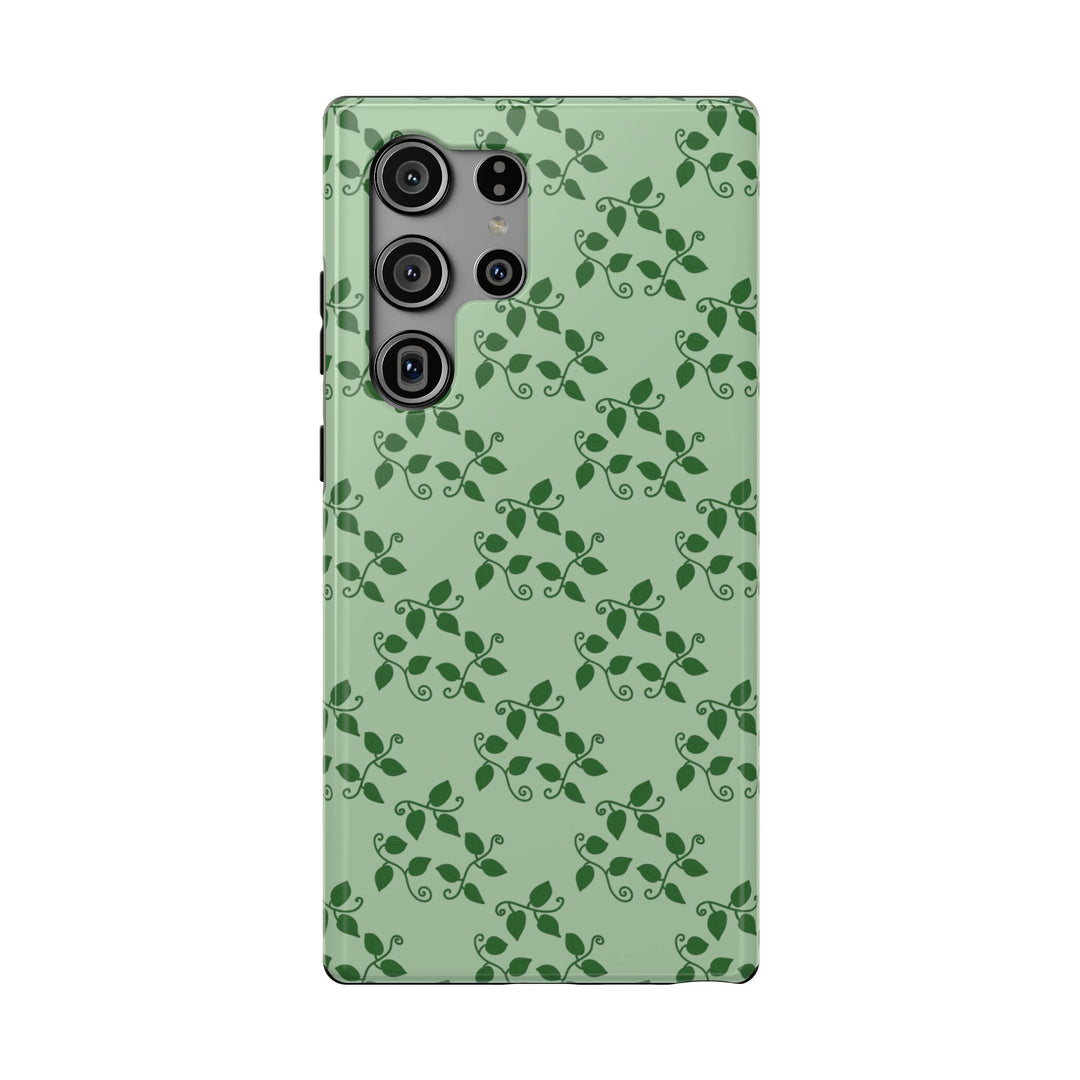 Pothos Pattern Phone Case – Dual Layer Protective Cover