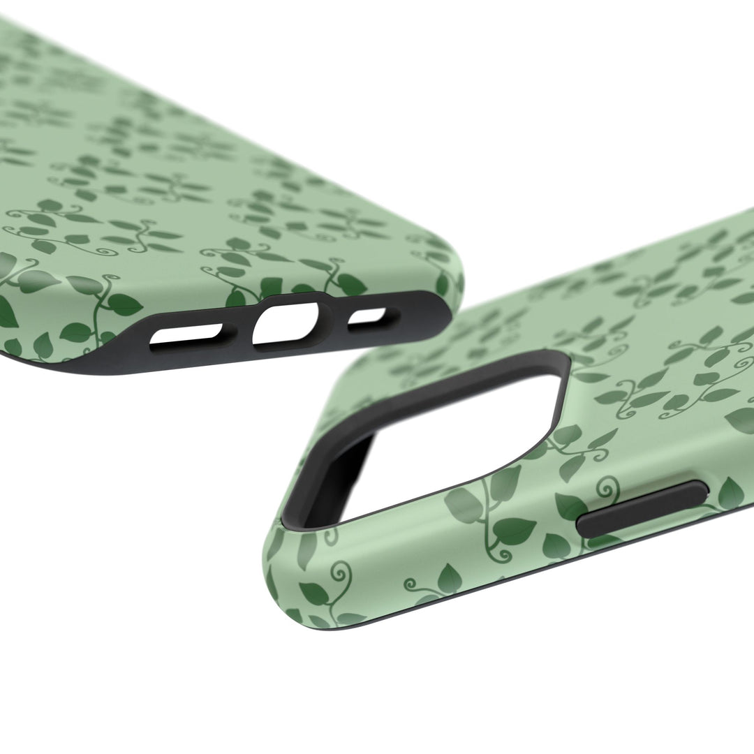 Pothos Pattern Phone Case – Dual Layer Protective Cover