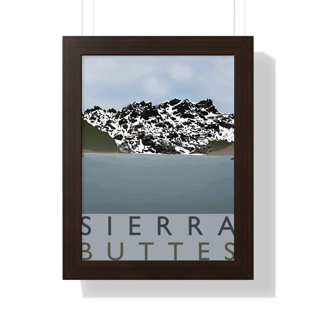 Sierra Buttes Minimalist Framed Print