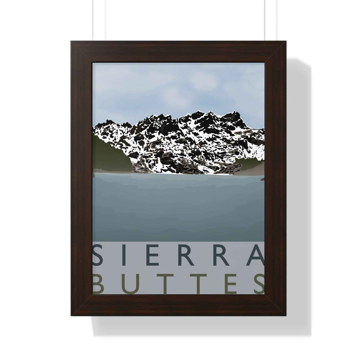 Sierra Buttes Minimalist Framed Print