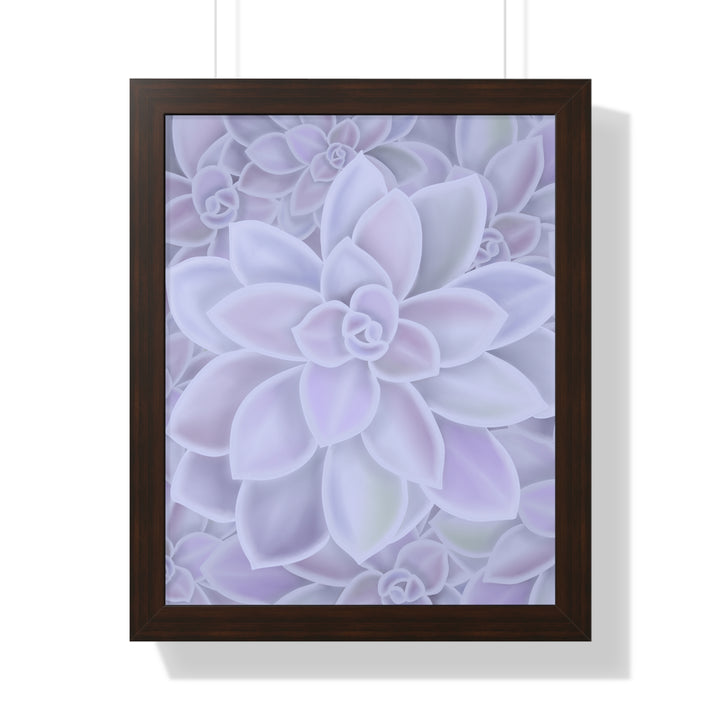 Graptopetalum Murasaki Succulent Framed Print – Botanical Wall Art - The Potted Pixel