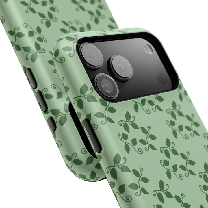 Pothos Pattern Phone Case – Dual Layer Protective Cover