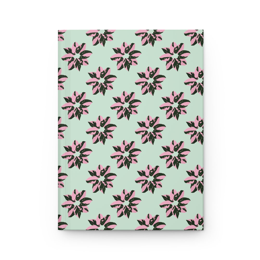 Pink Princess Philodendron Pattern Hardcover Journal
