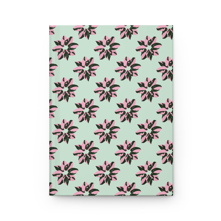 Pink Princess Philodendron Pattern Hardcover Journal