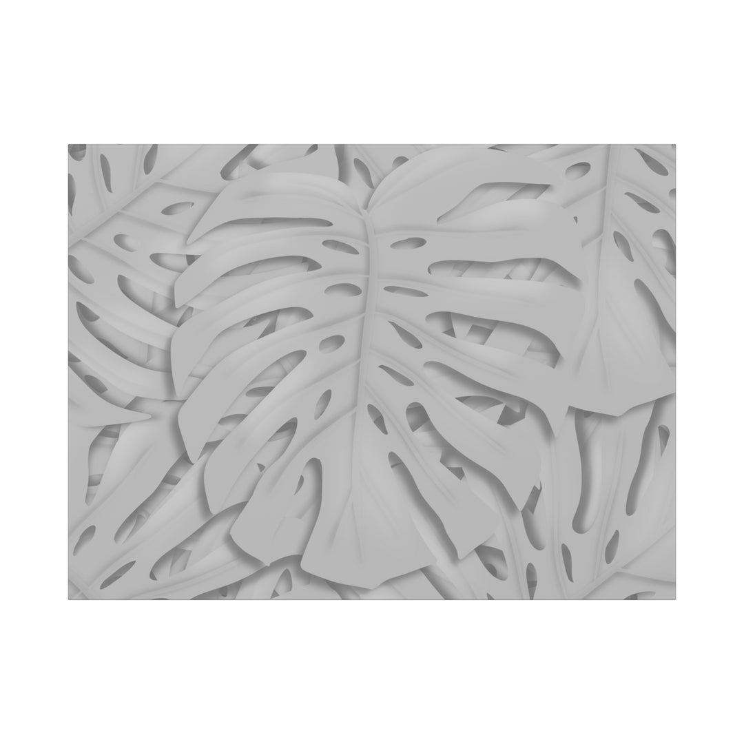 Monstera Canvas Art 24x36 Matte Texture Indoor Botanical Wall Print Modern Home Decor