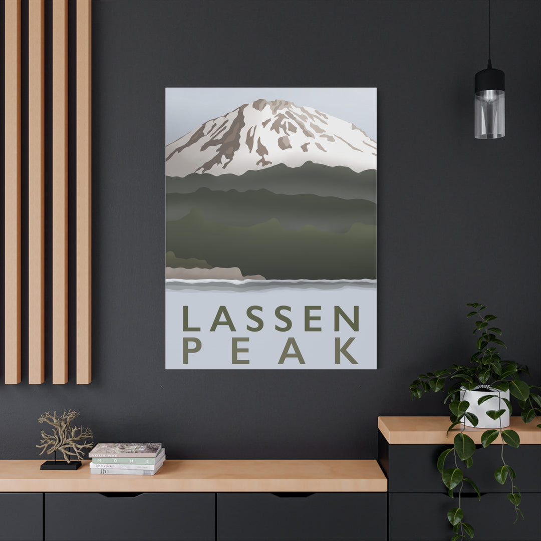 Lassen Peak Canvas Print – Botanical Wall Art by Printify