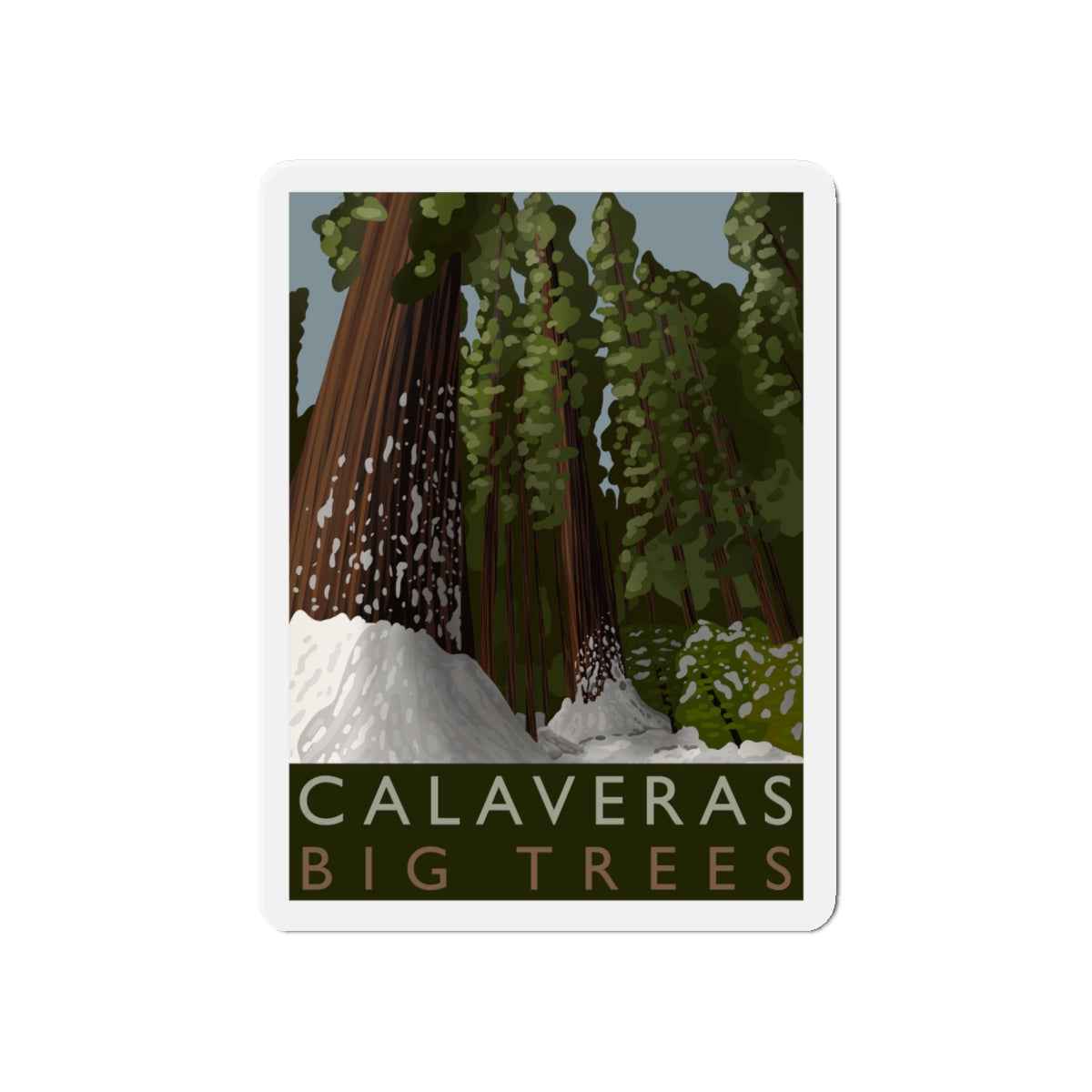 Calaveras Big Trees Minimalist Magnet