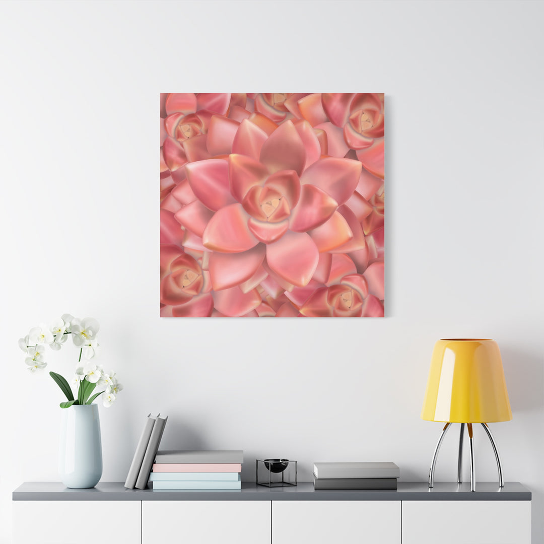 Graptosedum California Sunset Succulent Canvas Print – Botanical Wall Art - The Potted Pixel
