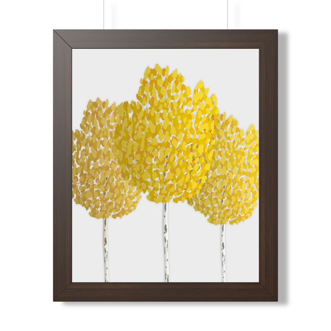 Fall Aspen Framed Print – Wall Art