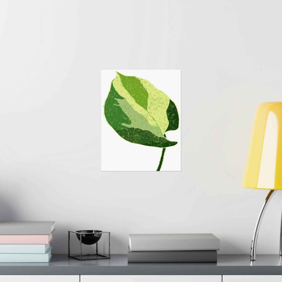 Pothos Wall Art – Botanical Poster on Museum Grade Paper | Indoor Plant Print Unframed - The Potted Pixel