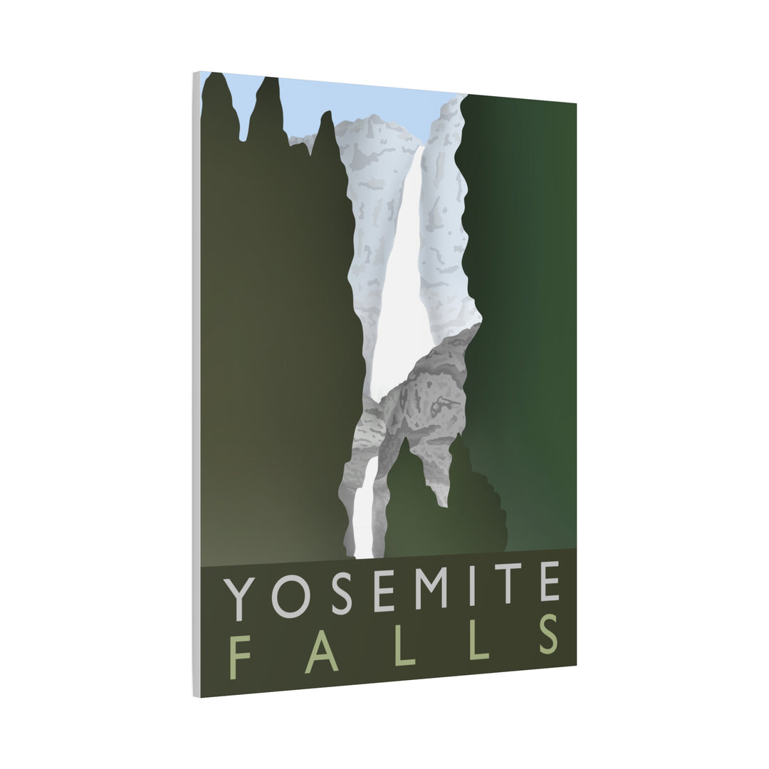 Minimalist Yosemite Waterfall Canvas Wall Art With Matte Finish For Living Room Decor