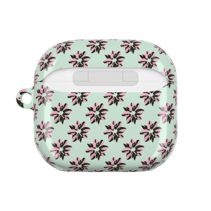 Pink Princess Philodendron Pattern AirPod Case by Printify