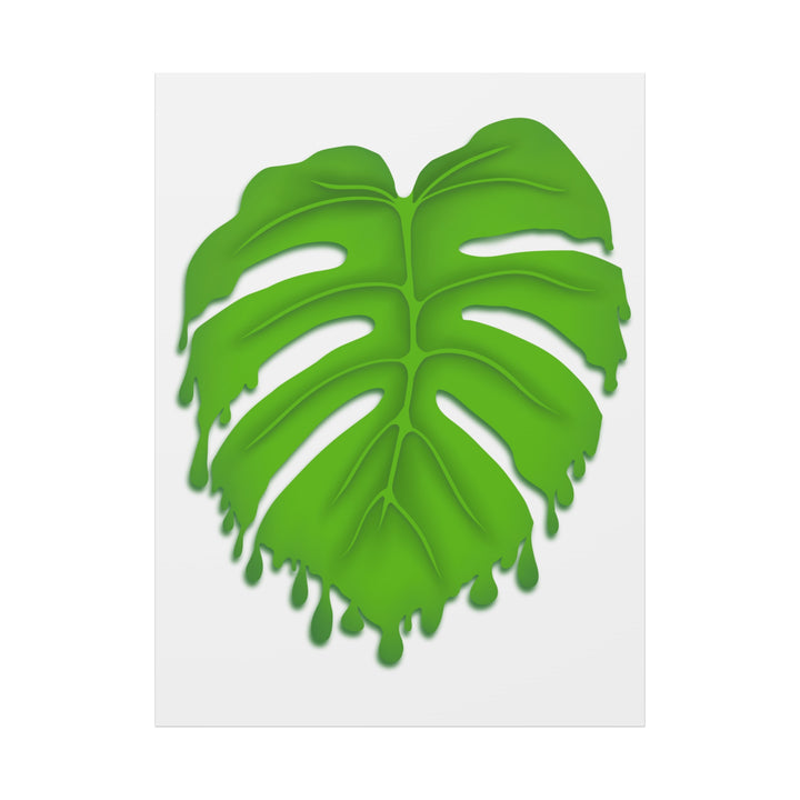 Melting Monstera Canvas Wall Art Large Botanical Print On Premium Cotton With Matte Finish For Indoor Decor