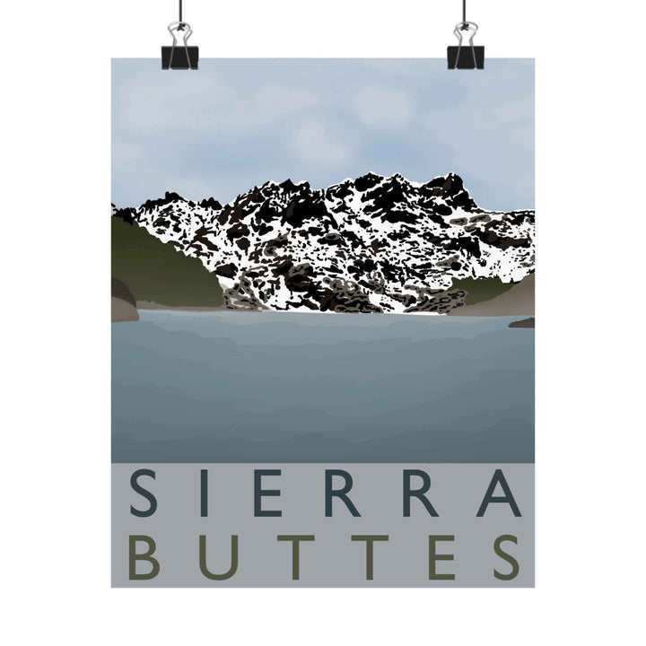 Sierra Buttes Minimalist Print