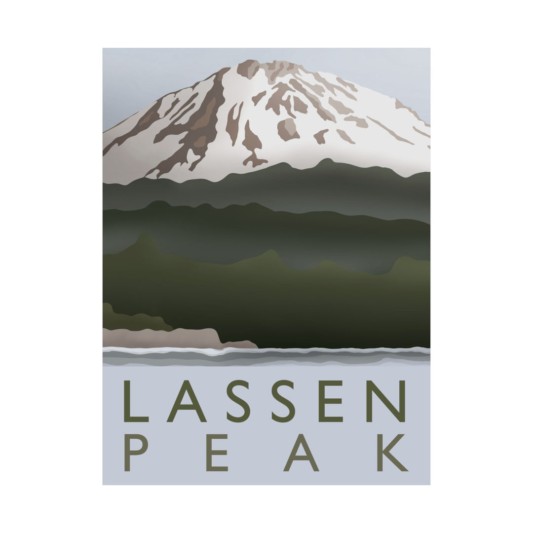 Lassen Peak Print – Unframed Wall Art