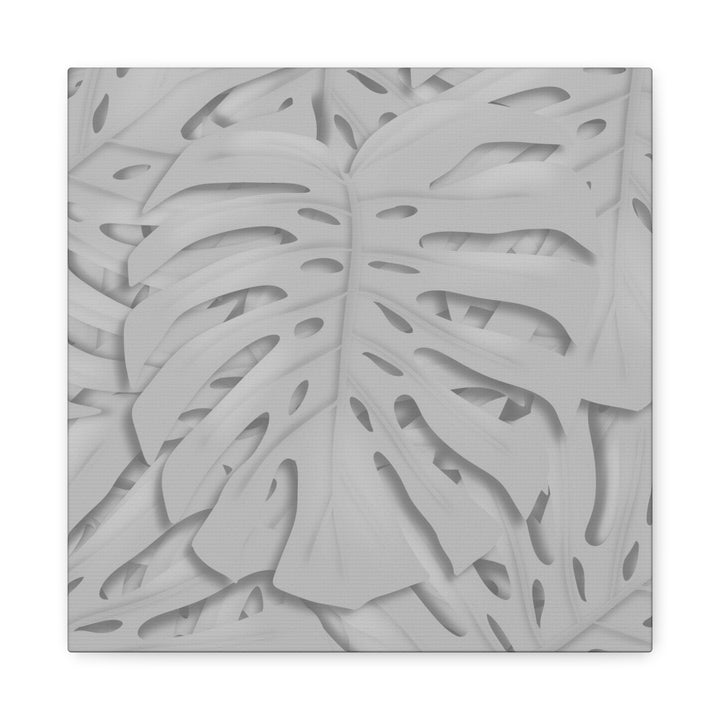 Monstera Canvas Art 24x36 Matte Texture Indoor Botanical Wall Print Modern Home Decor