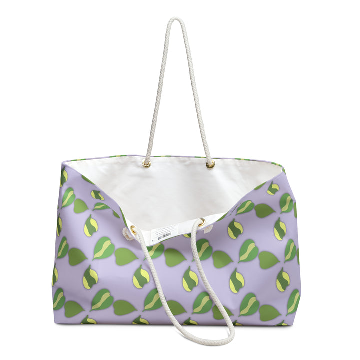 Hoya Kerrii Pattern All Over Print Weekender Tote Bag With Rope Handles By The Potted Pixel