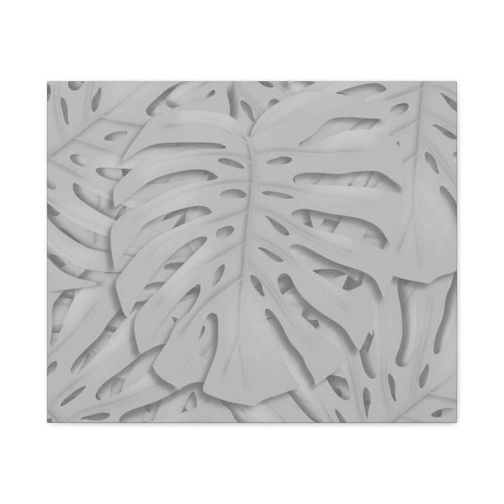 Monstera Canvas Art 24x36 Matte Texture Indoor Botanical Wall Print Modern Home Decor