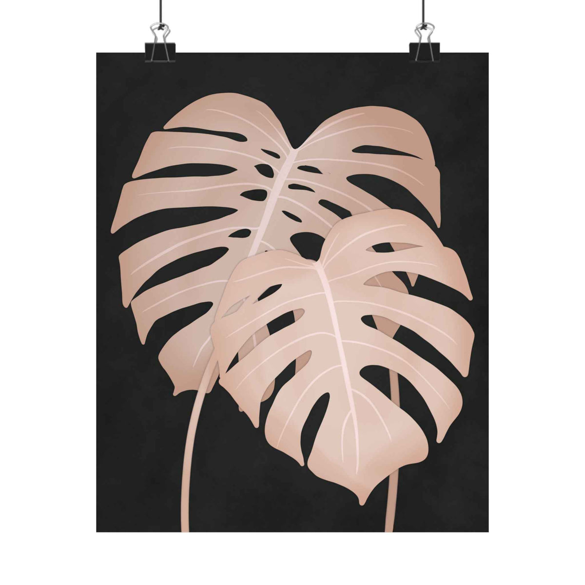 Pink Monstera Botanical Print – Unframed Wall Art