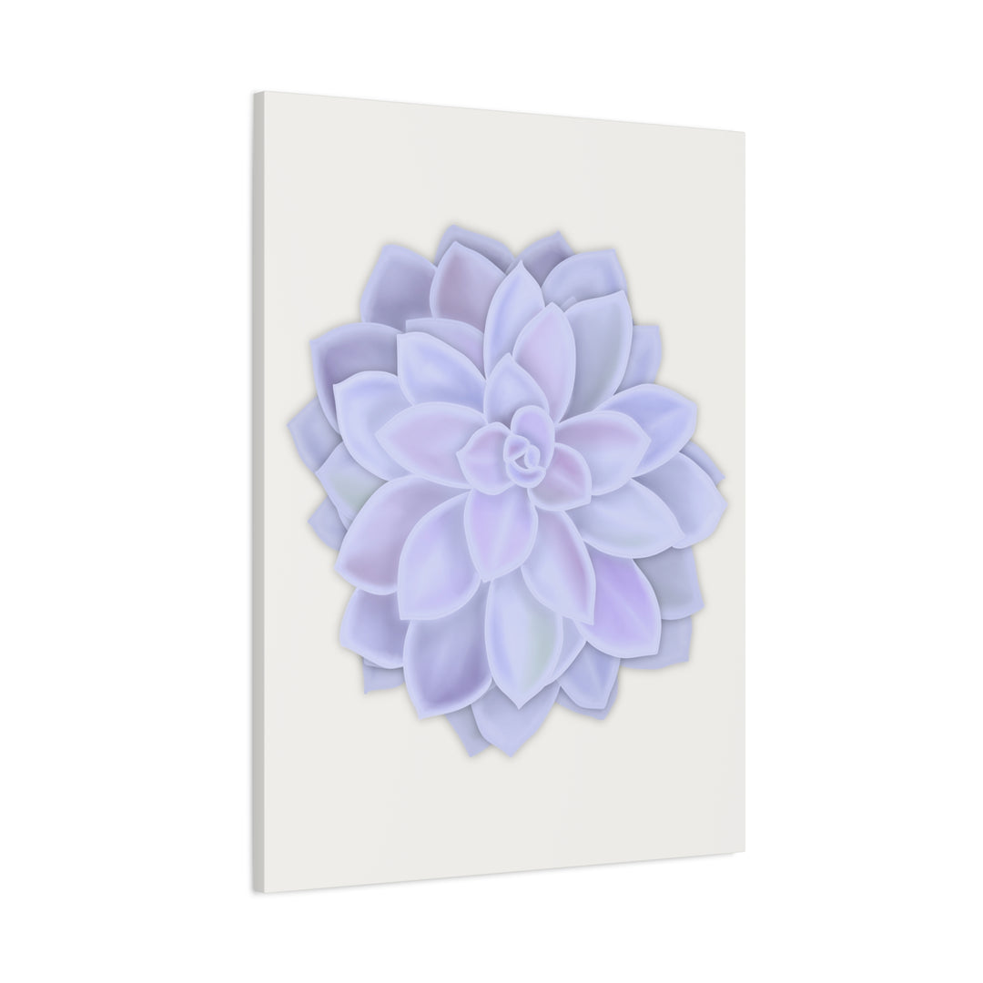 Succulent Canvas Art Pastel Rosette Canvas Durable Cotton Print Botanical Wall Art