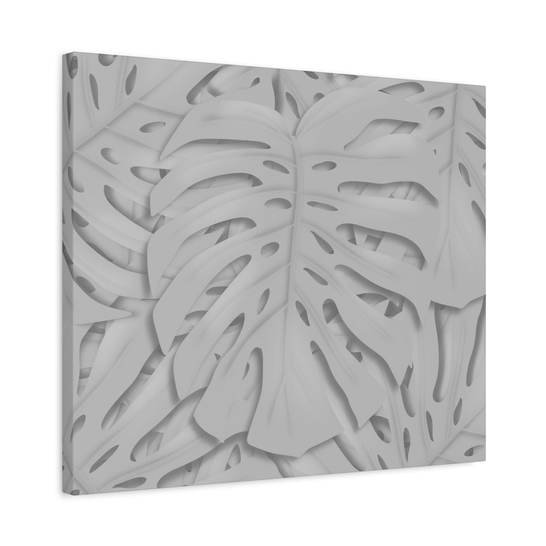 Monstera Canvas Art 24x36 Matte Texture Indoor Botanical Wall Print Modern Home Decor