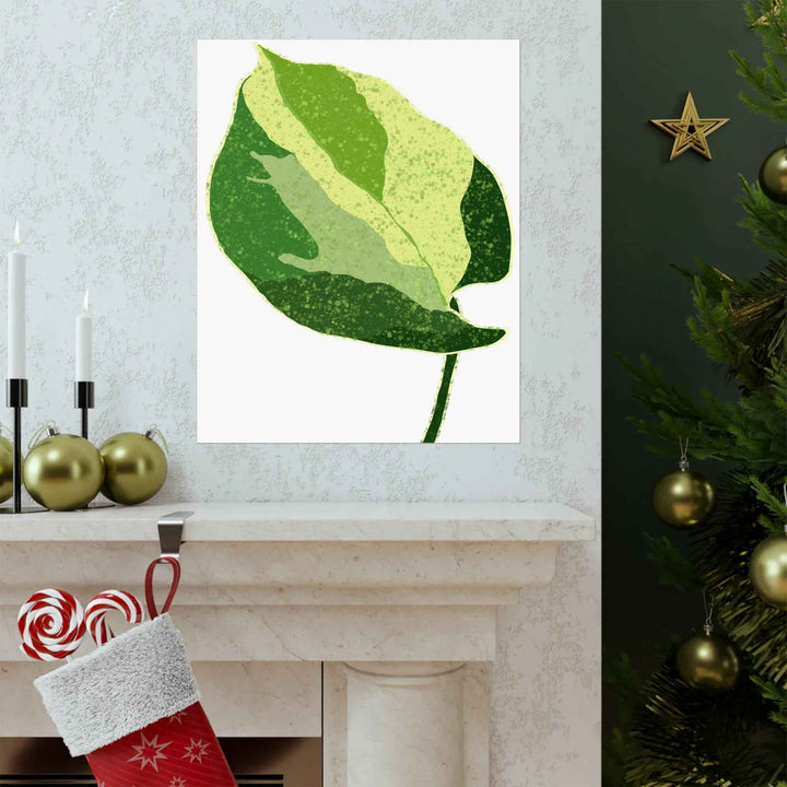 Pothos Wall Art – Botanical Poster on Museum Grade Paper | Indoor Plant Print Unframed - The Potted Pixel