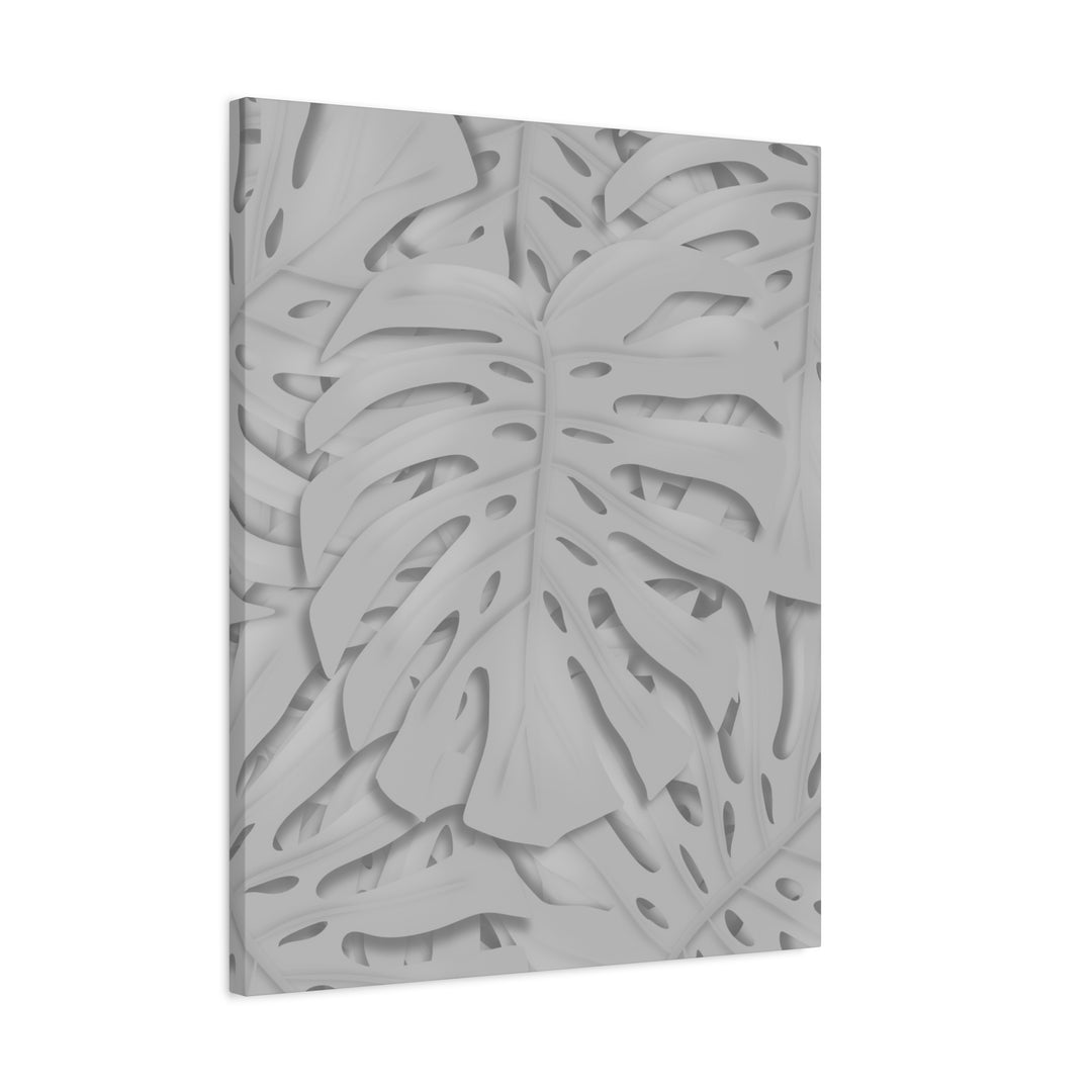Monstera Canvas Art 24x36 Matte Texture Indoor Botanical Wall Print Modern Home Decor