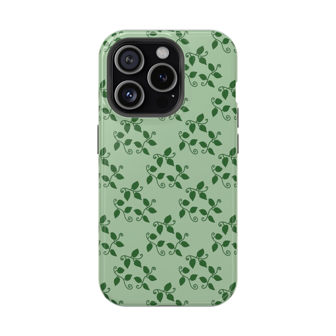 Pothos Pattern Phone Case – Dual Layer Protective Cover