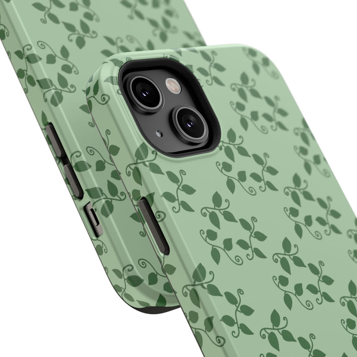 Pothos Pattern Phone Case – Dual Layer Protective Cover