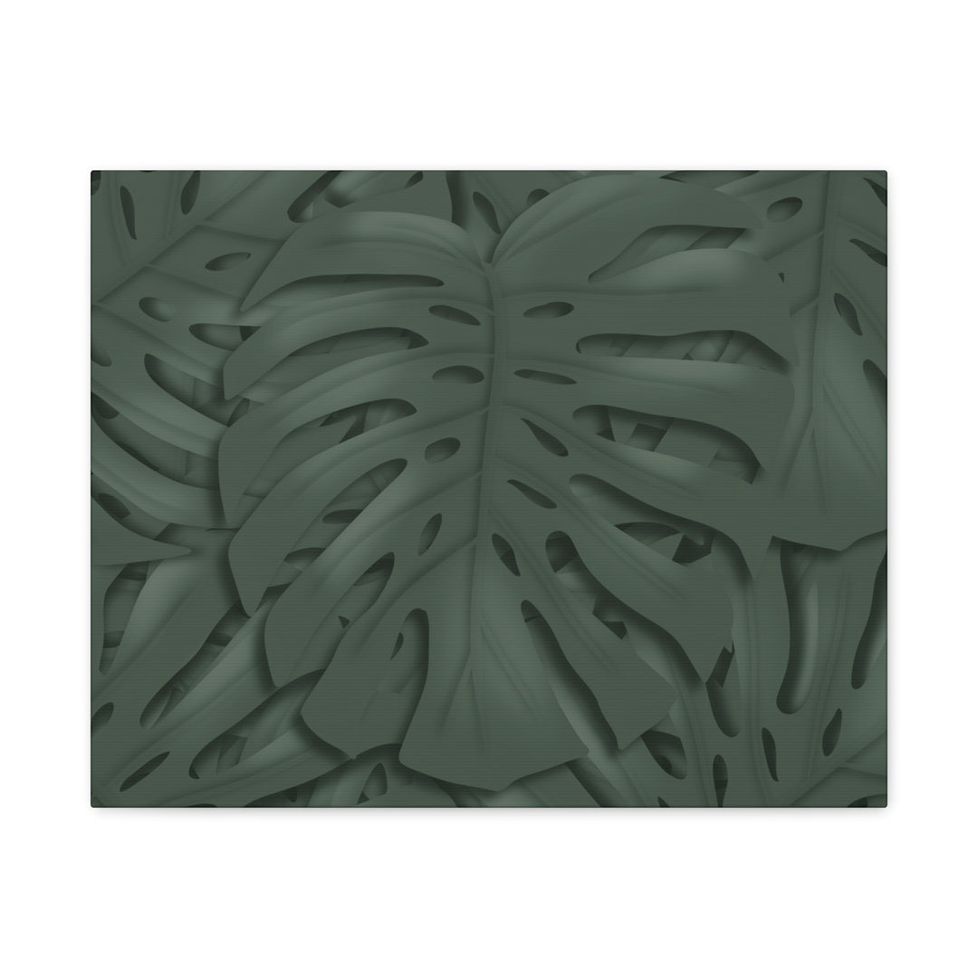 Monstera Canvas Art Tropical Leaf Wall Decor Durable Matte Finish Cotton Canvas Print 24x36