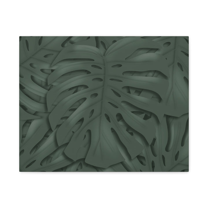 Monstera Canvas Art Tropical Leaf Wall Decor Durable Matte Finish Cotton Canvas Print 24x36